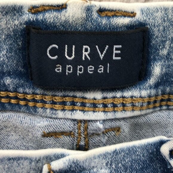 Curve Appeal Womens Jeans Size 4/27 High Rise Minimalist Jegging Skinny Blue - Picture 9 of 13